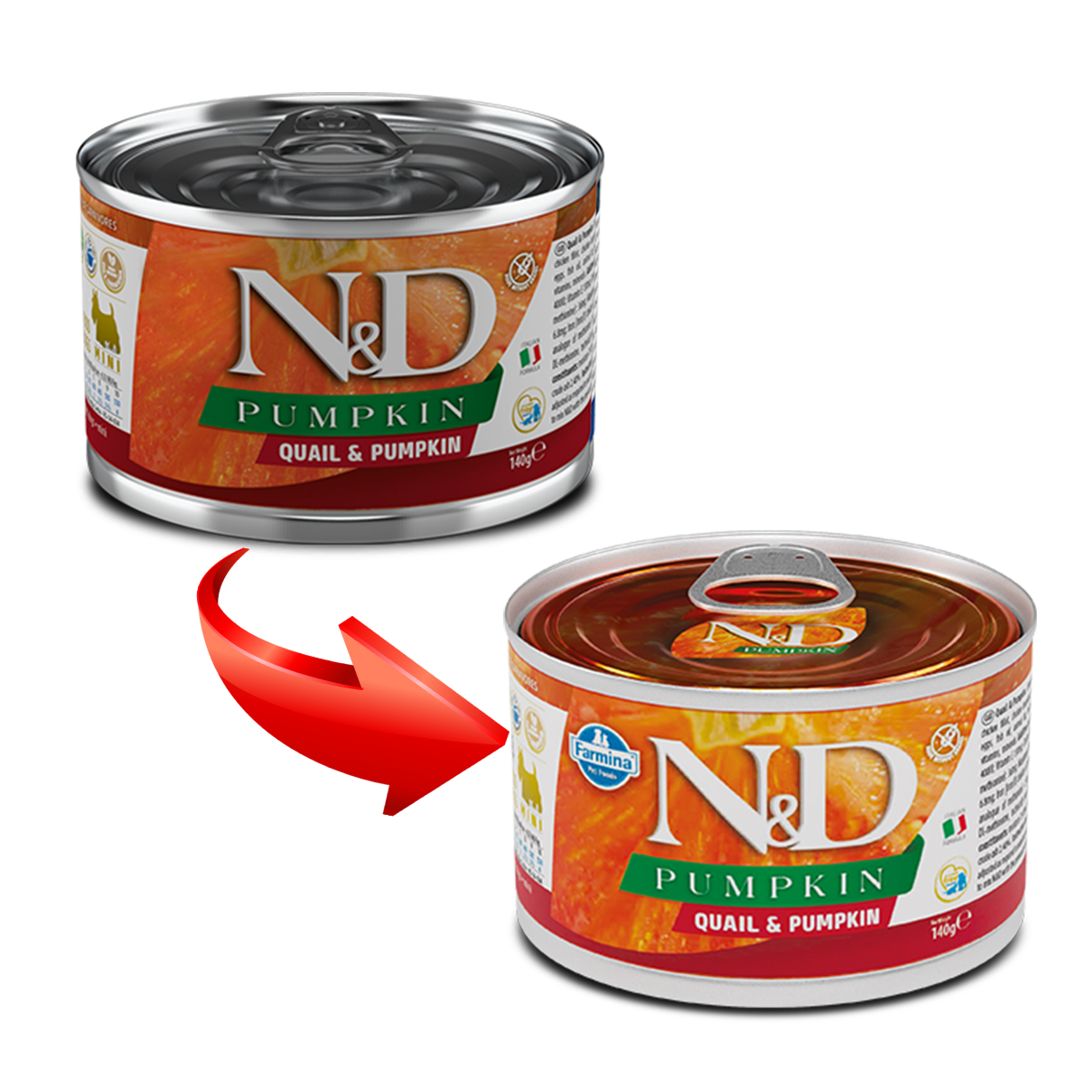 конс. Farmina Dog Mini Adult Беззерновой с Перепелом и Тыквой 140г