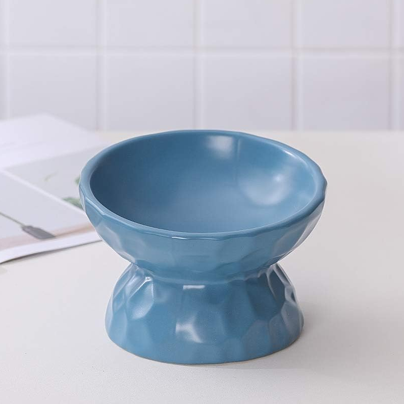 Миска керамическая TopPet высокая синяя 150 мл, H10см