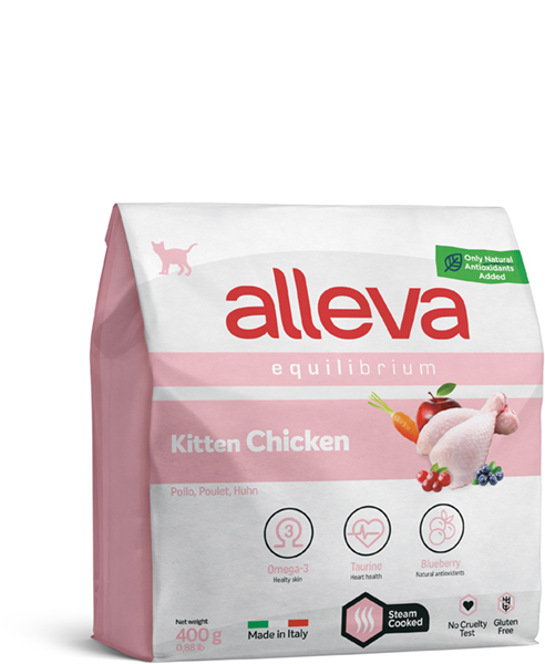 Alleva Equilibrium Kitten 400г с Курицей