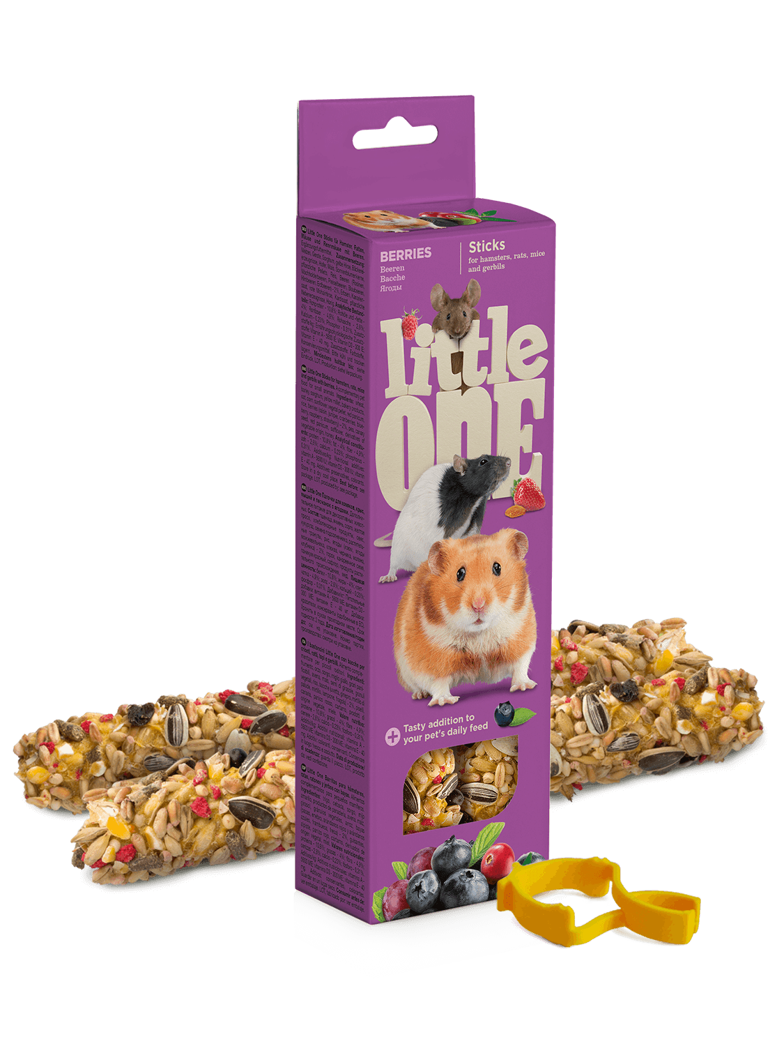 Палочки Little One для Хомяков, Крыс, Мышей и Песчанок с Ягодами (60г)х2шт