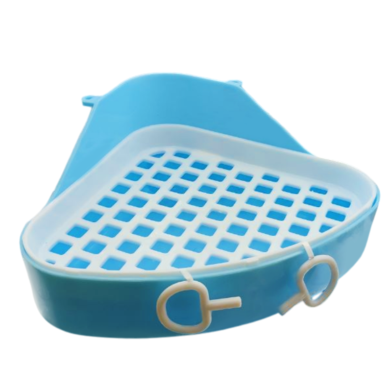 Туалет TopPet угловой c сеткой, для грызунов, 19x19х10 см