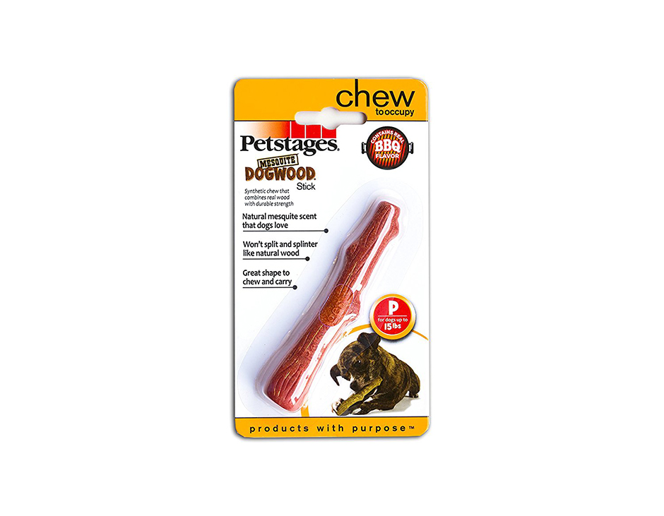 Игрушка Petstages для Собак Mesquite Dogwood с ароматом барбекю 13см очень маленькая