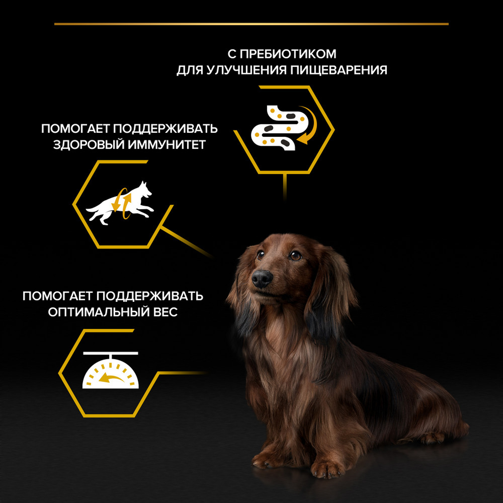 Влажный корм PRO PLAN Контроль веса для собак мелких пород, с курицей, 85 г 