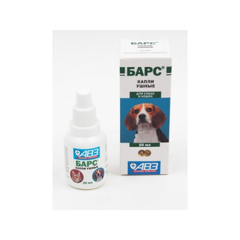 Барс капли ушные 20 мл