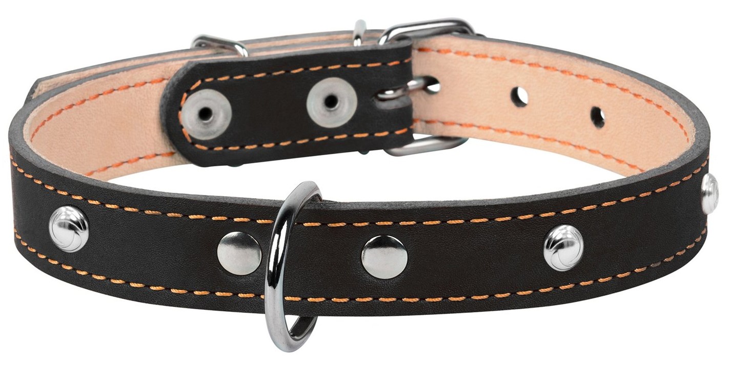 Ошейник Collar 14мм*27-35см Черный Двойной