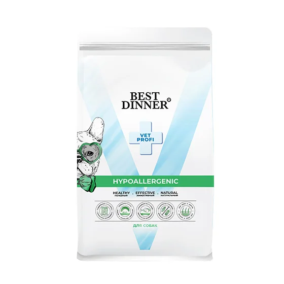 Best Dinner Hypoallergenic при пищевой аллергии для собак 2кг