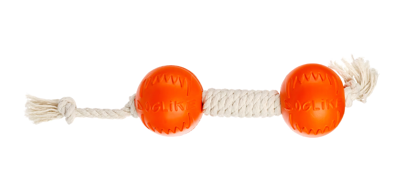 Игрушка Доглайк Гантель канатная малая для Собак