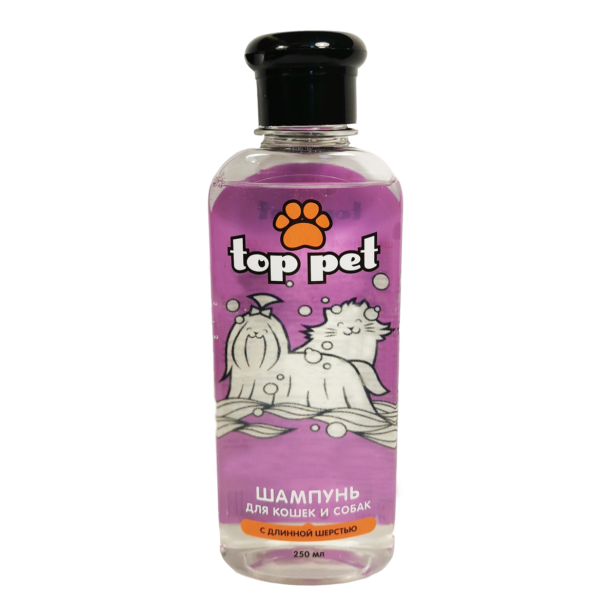 Шампунь TopPet для Кошек и Собак с Длинной Шерстью 250мл