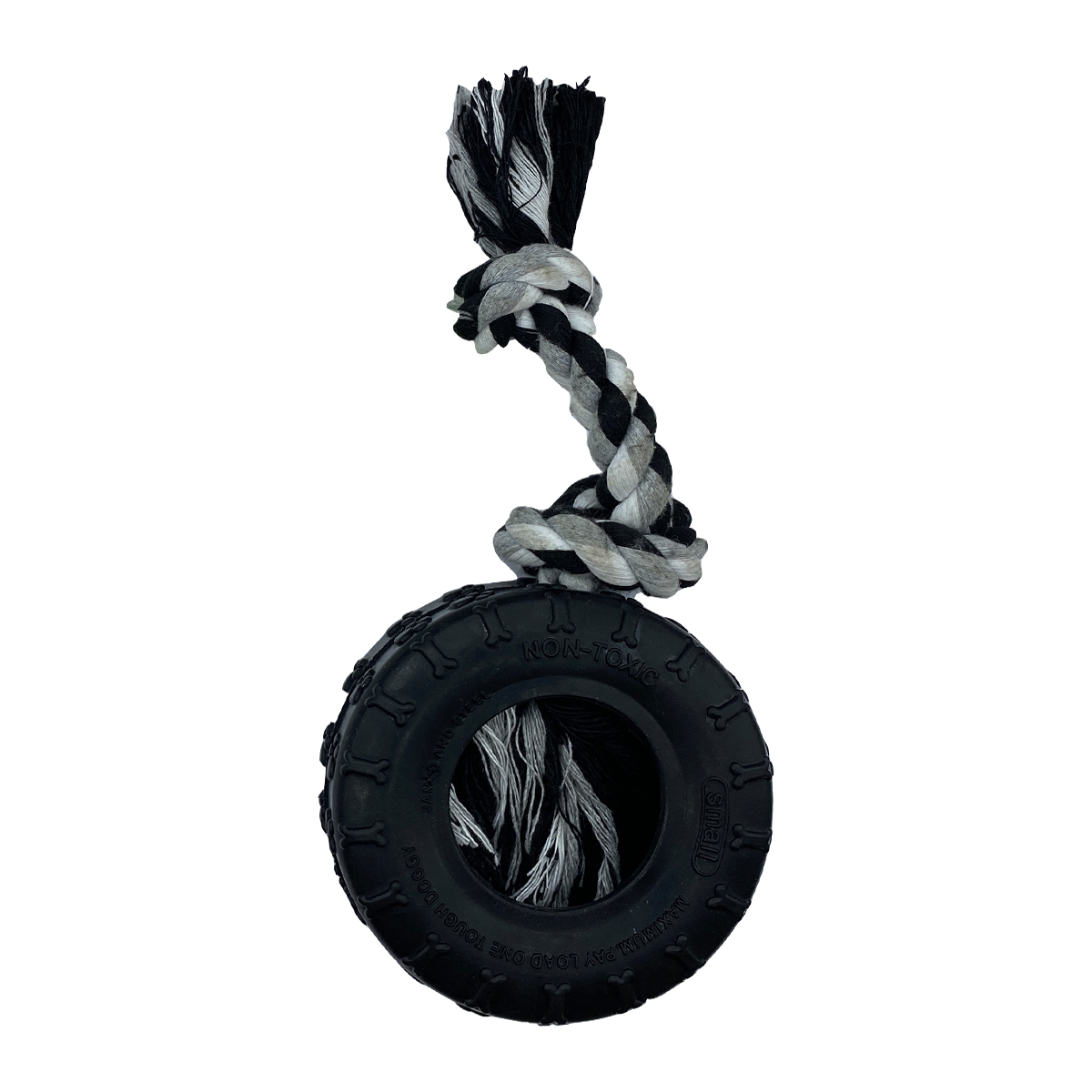 Игрушка Nunbell Шина малая 9,5см с веревкой, TPR