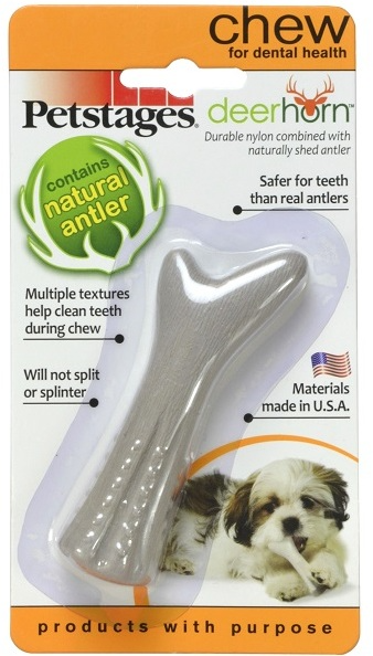 Игрушка Petstages для Собак Deerhorn, с оленьими рогами  9см очень маленькая