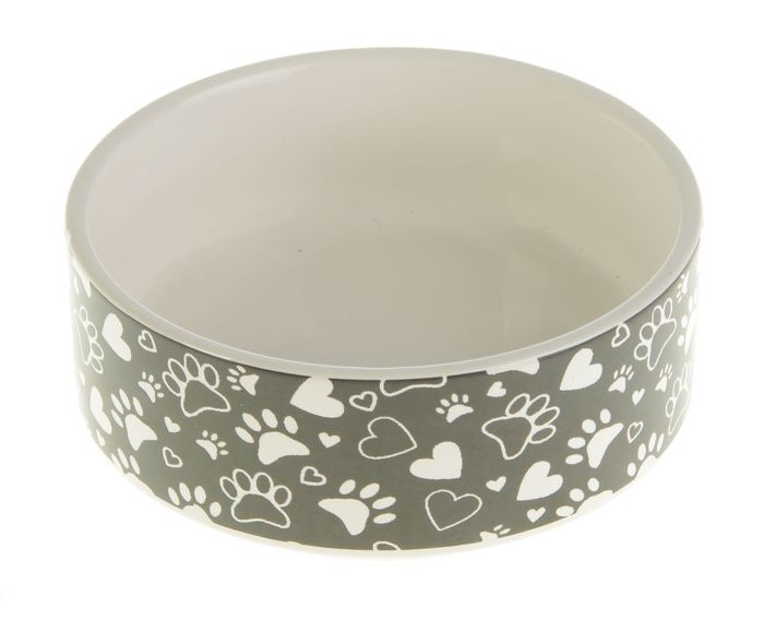 Миска Керамическая Пижон Лапки серая 250мл