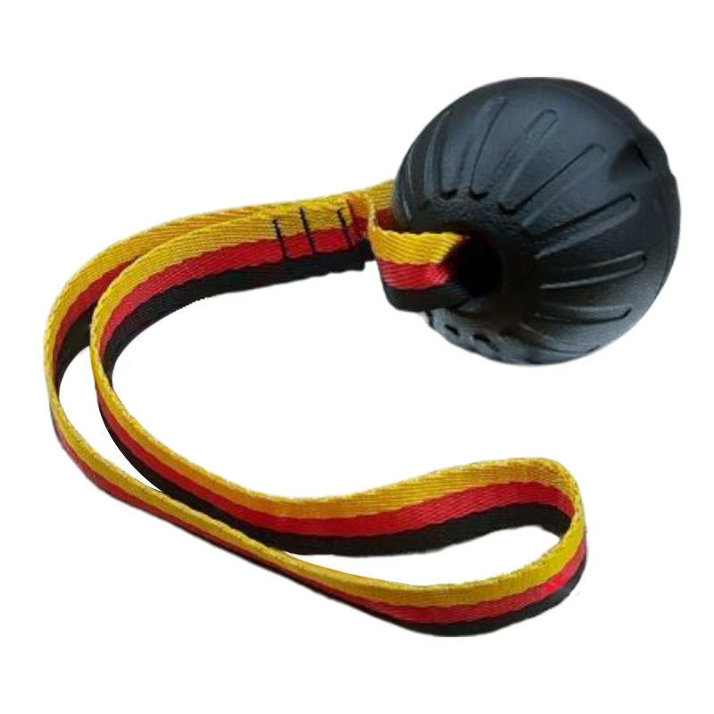 Игрушка TopPet Мяч Тренировочный с Лентой Большой для Собак, 9 см