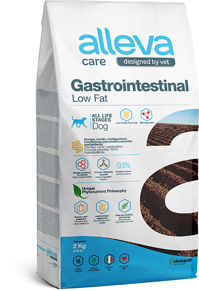 Alleva Care Dog Gastrointestinal Low Fat 2кг