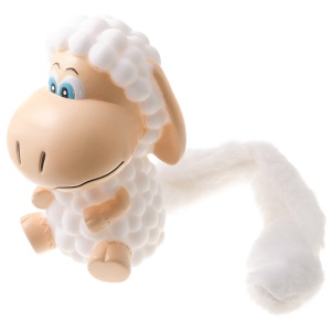 Игрушка V.I.Pet Овечка с Плюшевым Хвостом 13см, винил