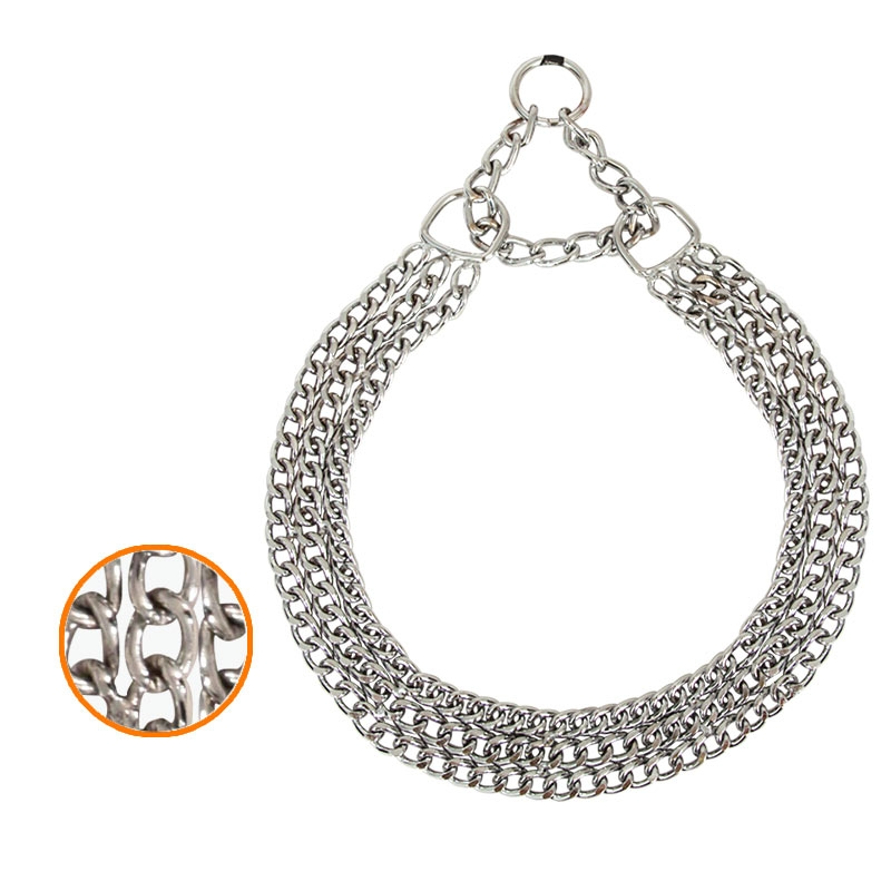 Ошейник Металл Triol SHC2030 удавка 3-рядная 2мм*30см*