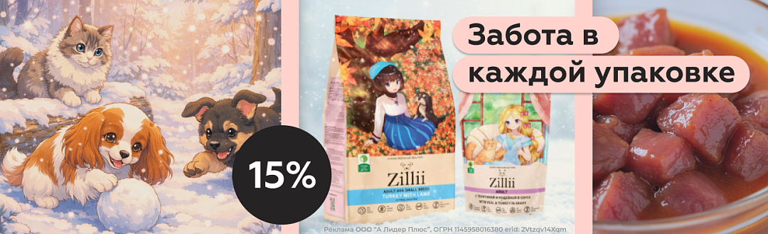 Корм Zilli 15%