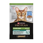 Влажный корм PRO PLAN для взрослых стерилизованных кошек и кастрированных котов, с кроликом в соусе, 85г