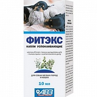 Капли Успокоительные Фитэкс для Кошек и Собак, 10мл