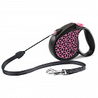 Рулетка Triol by Flexi Life Pink S трос 5м 12кг