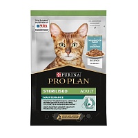 Влажный корм PRO PLAN для стерилизованных кошек, с рыбой, в соусе, 85 г 
